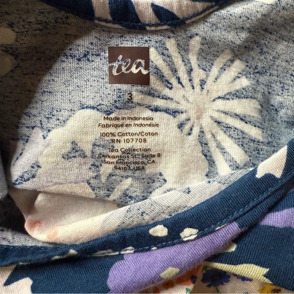 Tea Collection BUNDLE Floral Dress and Romper Size 3 - Picture 5 of 7